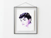 Audrey Hepburn Watercolor Art Print