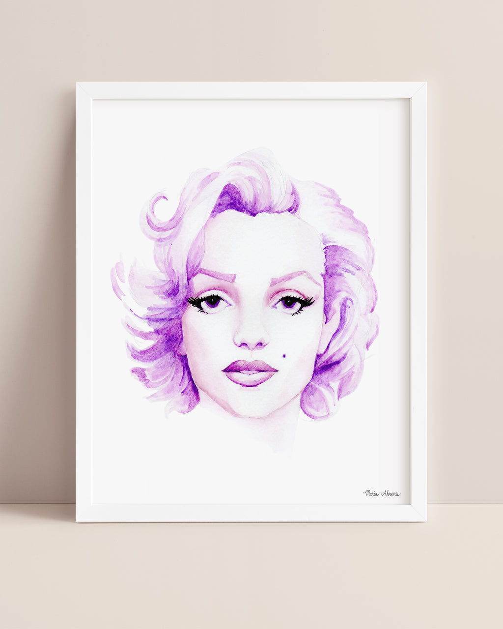 Marilyn Monroe Watercolor Art Print