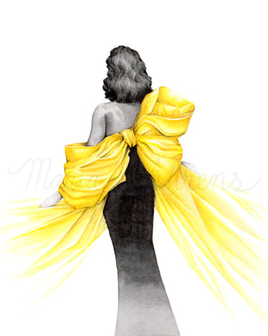 Bring Your Own Sunshine Fashion Illustration Watercolor Art Print