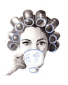 Coffee or Tea Fashion Illustration Watercolor Art Print